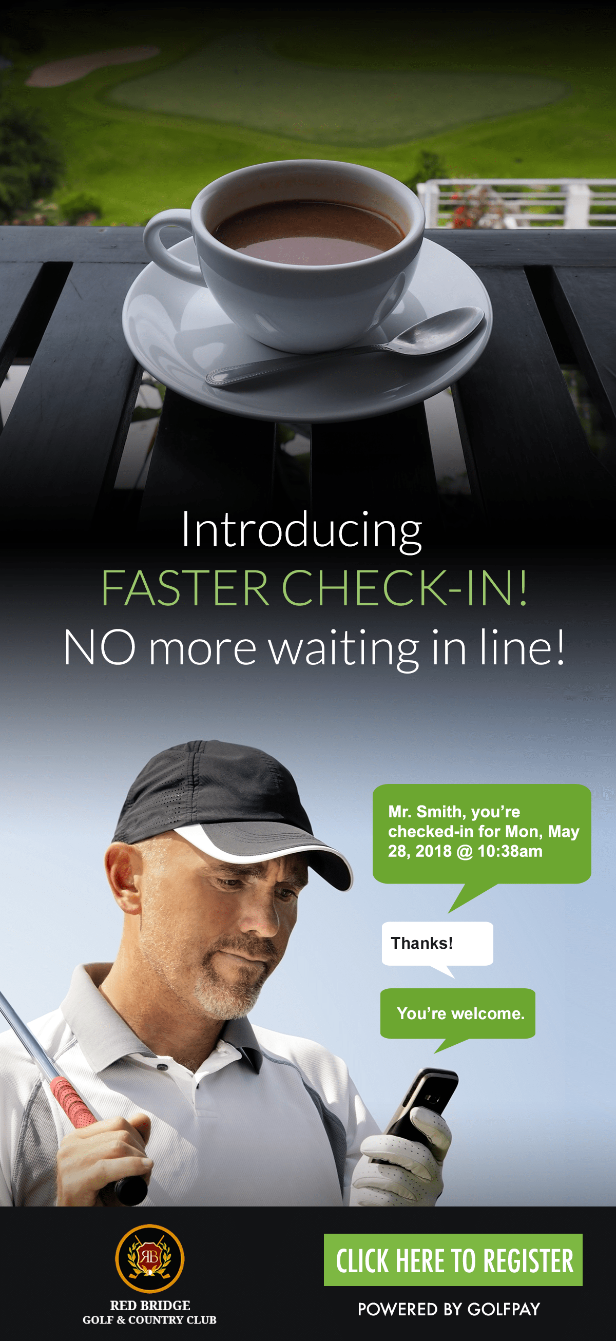 Golfpay Faster CheckIn Red Bridge Golf Club